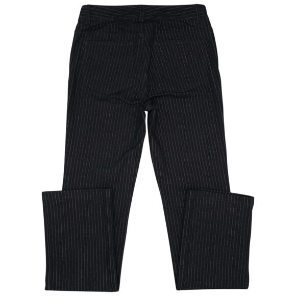 Doncaster Dress Pants Womens 0 Navy Blue Pinstripe Straight Leg Stretch Work - Picture 9 of 13